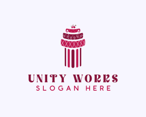 Cherry Cake Column logo design