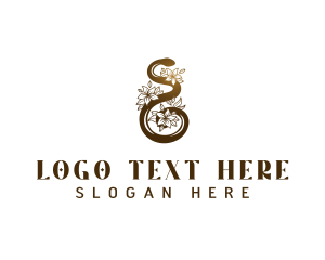 Ornamental Flower Snake logo