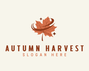 Maple Leaf Autumn logo design