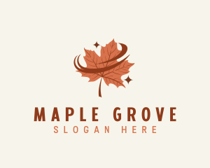 Maple Leaf Autumn logo design