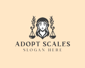 Legal Justice Scales logo design