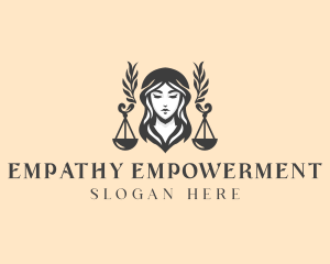 Legal Justice Scales logo design