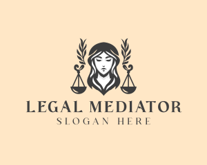 Legal Justice Scales logo design