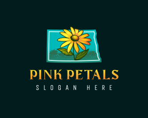 North Dakota Garden Flower logo design