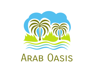 Tropical Oasis Island logo design