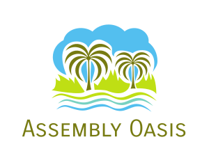 Tropical Oasis Island logo design