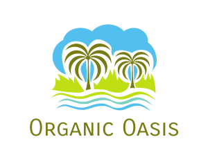 Tropical Oasis Island logo design