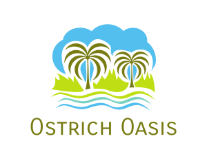 Tropical Oasis Island logo design