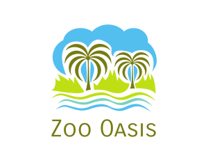 Tropical Oasis Island logo design