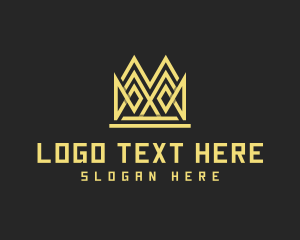 Geometric Regal Crown logo