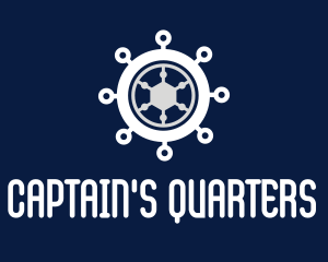 Ship Steering Wheel logo design