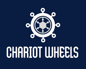 Ship Steering Wheel logo design