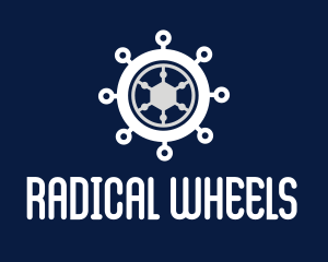 Ship Steering Wheel logo design