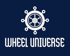 Ship Steering Wheel logo design