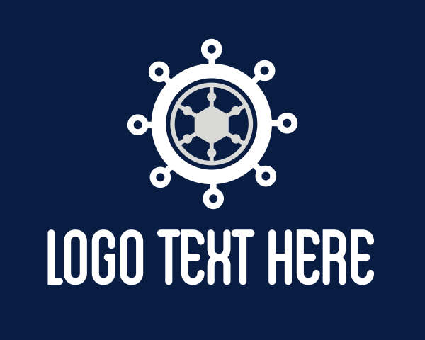 Ship Helm logo example 3