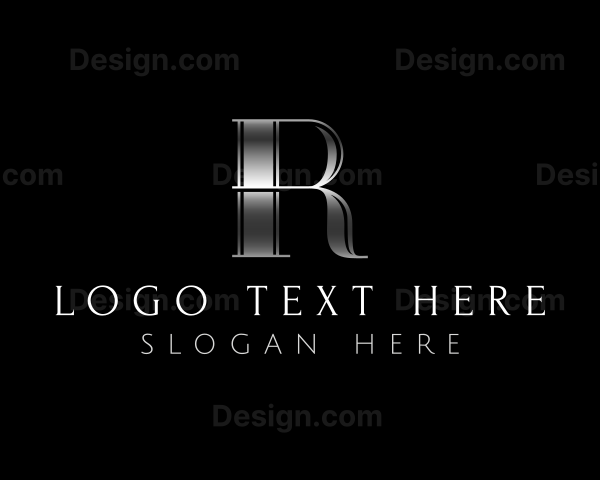 Luxe Classic Vintage Letter R Logo