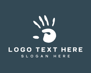 Handprint Palm Blob Logo