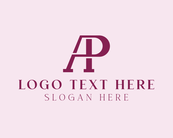 Letter Ap logo example 3