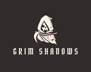 Bloody Grim Reaper logo design