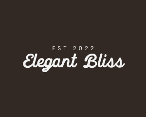 Elegant Retro Cursive Company logo