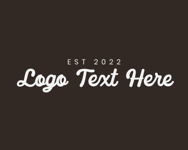 Lettering logo example 3