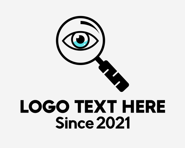 Magnifying Lens logo example 4