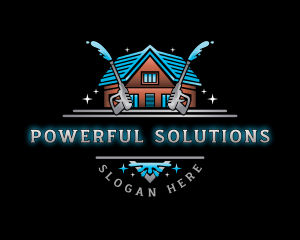 Housekeeping Power Washer  logo design