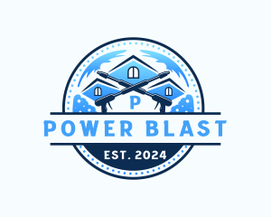 Power Wash Roof Cleaning logo design