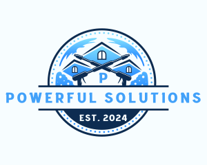 Power Wash Roof Cleaning logo design