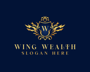 Royalty Wings Ornament logo design