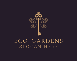 Elegant Key Wing logo design