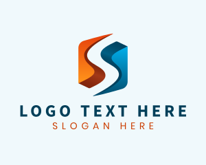 Creative Media Hexagon Letter S logo