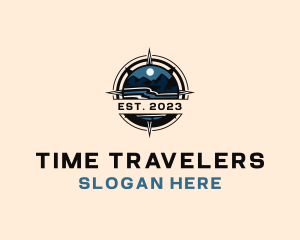 Travel Outdoor Compass logo design