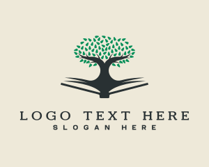 Education - Educational Tree Book logo design