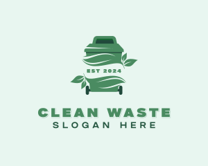 Eco Waste Trash Bin logo design