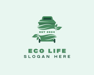 Eco Waste Trash Bin logo design