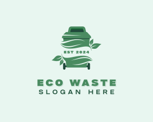 Eco Waste Trash Bin logo design