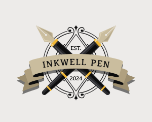 Poetry Pen Nib logo design