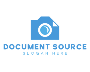Camera Paper Document logo