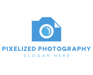 Camera Paper Document logo design