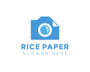 Camera Paper Document logo design