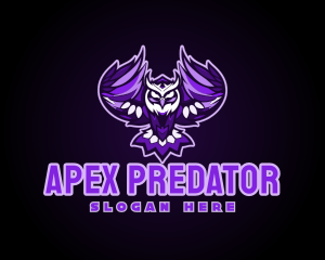 Purple Owl Esport Gaming logo design