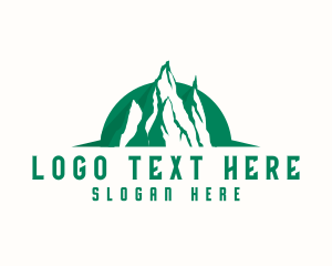 Mountain Hiking Adventure Logo