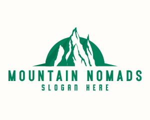 Mountain Hiking Adventure logo design