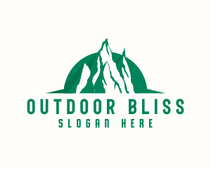 Mountain Hiking Adventure logo design