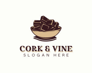 Chocolate Candy Bowl logo design