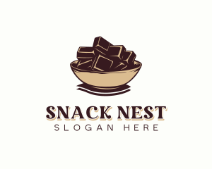 Chocolate Candy Bowl logo design