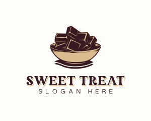 Chocolate Candy Bowl logo design