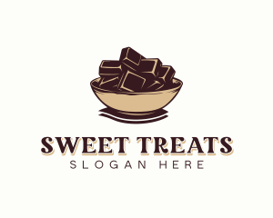 Chocolate Candy Bowl logo design