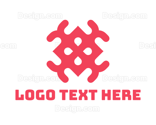 Pink Tile Pattern Logo